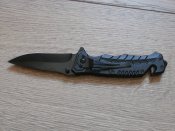 Туристичний Складний викидний ніж Boker Black Cobra з стропорізом,склобоєм,кліпса 20.5см