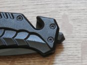 Туристичний Складний викидний ніж Boker Black Cobra з стропорізом,склобоєм,кліпса 20.5см