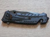 Туристичний Складний викидний ніж Boker Black Cobra з стропорізом,склобоєм,кліпса 20.5см