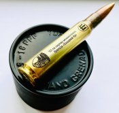 Сувенир патрон 50 bmg с лазерной гравировкой