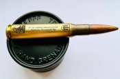 Сувенир патрон 50 bmg с лазерной гравировкой
