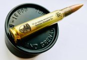 Сувенир патрон 50 bmg с лазерной гравировкой