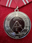 Медаль Гдр посеребренная