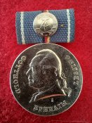Медаль гдр посеребренная