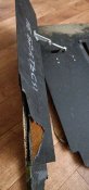Закрылок, сервопривод и часть корпуса черного шахеда герань-2