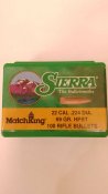 Пуля Sierra HPBT MatchKing кал 22 69 гр (100 шт)