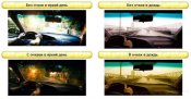 Окуляри для водіїв антифари HD Vision 2шт жовті, чорні
