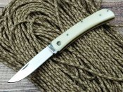 Marbles Work Knife White Smooth Bone