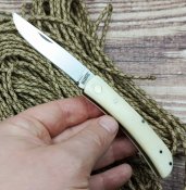 Marbles Work Knife White Smooth Bone