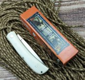 Marbles Work Knife White Smooth Bone