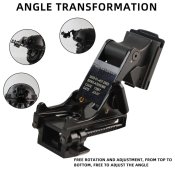 Кріплення на шолом для ПНБ приладу нічного бачення NVG Mount Metal Black