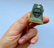 Брелок из каски орка