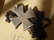 Натільний хрестик у вигляді ЕК.1939. Німеччина.