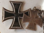 Натільний хрестик у вигляді ЕК.1939. Німеччина.