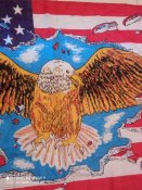 Прапор із зображенням орла USA 90 Х 155 см.