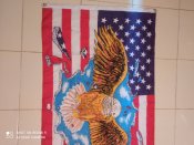 Прапор із зображенням орла USA 90 Х 155 см.