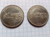 2 автомобильных жетона . Германия .