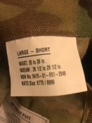 US Army Combat Pants FR gen 2 (Large/short)