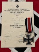 Железный Крест 2-класса 1939 год с наградным.