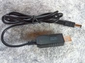 Кабель шнур на 12v з перетворювачем для роутера від павербанка usb