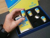 Набір подарунковий Україна фляга кишенькова з чарками та лійкою нержавіюча сталь