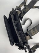 Нагрудний розвантажувальний жилет для амуніції, колір: чорний мультикам
