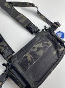 Нагрудний розвантажувальний жилет для амуніції, колір: чорний мультикам