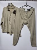 Комплект теплої термобілизни армії США ECWCS Gen III Level2 Polartec Waffle Fleece Medium Regular MRdesert sand
