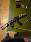Довга цівка M-Lok на АКСУ із коротким верхнім містком CRC 1U044А