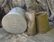гильза поддон с танка 125 мм+часть пом-2+банка с УЗРГМ