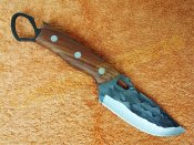 Ніж сокира тесак кухонний кухарський Black Steel з чохлом 23 см