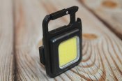 Портативний ліхтарик брелок на карабіні з магнітом Mini COB 500 lum (1753)