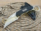 Ніж керамбіт SOG Gambit black з чохлом
