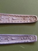 Две вилки, титан + нержавейка. Завод Труд, Вача.