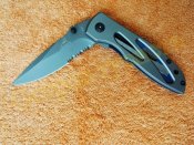 Нож складной Gerber X21 полусеррейтор с клипсой