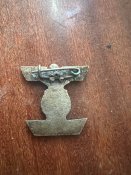 Шпанга повторного награждения Железным крестом класса  1939 года  реплика с оригинала  Серебро 925 проба
