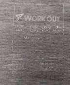 Футболка компрессионная Work out, серая, размер 42-44, лёгкое б/у, Китай