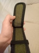 Разгрузочный "пистолетный" твердый ремень олива