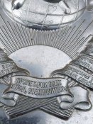 Герб СССР табличка  на пограничный столб  16 лент