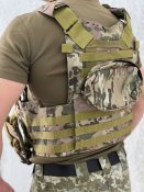 Тактична плитоноска мультикам бронежилет з підсумками