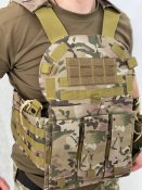 Тактична плитоноска мультикам бронежилет з підсумками