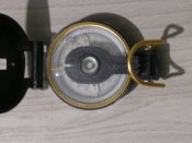 Компас армійський Lensatic Compass DC45-1S чорний,масштабна метрова лінійка,збільшувальний окуляр-лупа