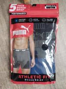 5 шт Термотрусы Влагоотводящие высокотехнологичные Puma Active Stretch Boxer Briefs 32-34 size Оригинал США