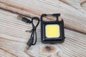 Портативний ліхтарик на карабіні з магнітом Mini COB 500 lum (1855)