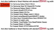 Металевий браслет для Samsung Galaxy та інших годинників 22мм