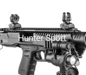 Складные механические Мушка FBS и Целик RBS Fab Defense Black, прямые прицельные. Оригинал.