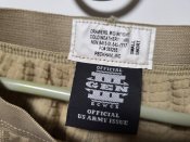 Штани теплої термобілизни армії США ECWCS Gen III Level2 Polartec Waffle Fleece Small Short SS desert sand