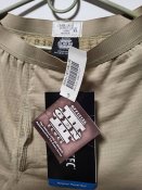 Штани теплої термобілизни армії США ECWCS Gen III Level2 Polartec Waffle Fleece Small Short SS desert sand