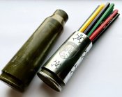 Карандашница из гильзы Бредли лазерная гравировка