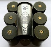 Карандашница из гильзы Бредли лазерная гравировка